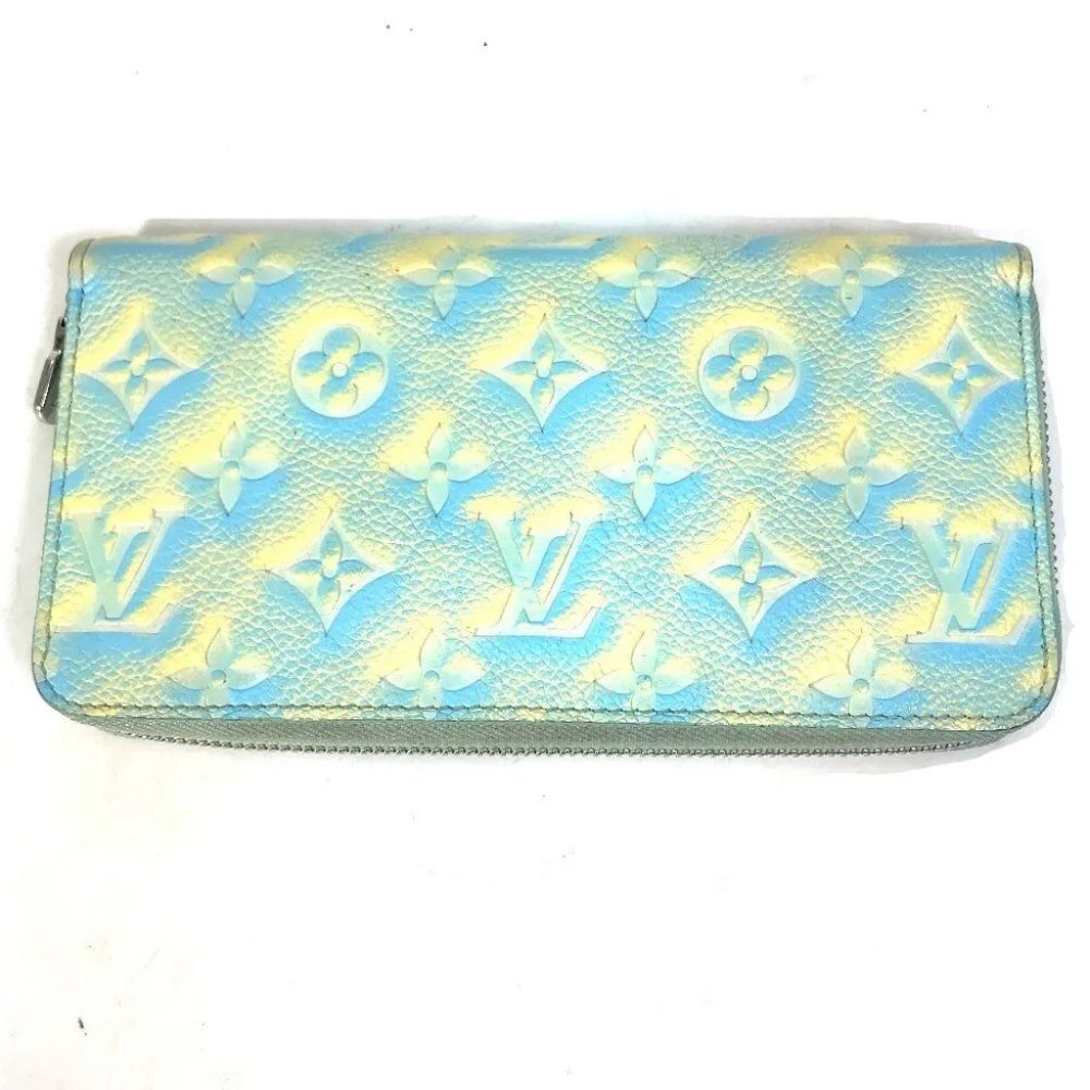 AUTHENTIC LOUIS VUITTON Monogram Empreinte Zippy Wallet Zip Around Long Wallet